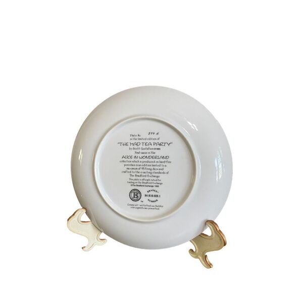 VINTAGE 1993 The Bradford Exchange Alice in Wonderland plate - Picture 5 of 5